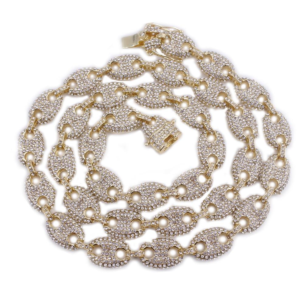 Amor Sui Zipper Baguette Necklace 14K Gold Plated / 16